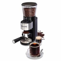 Hamilton Beach Professional Conical Burr Digital Coffee Grinder, 39 Grind Settings, Black & Stainless Steel thumbnail 2