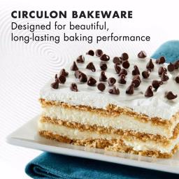 Circulon Nonstick 9 x 13 in. Rectangular Cake Pan, Gray Aluminum Bakeware thumbnail 7