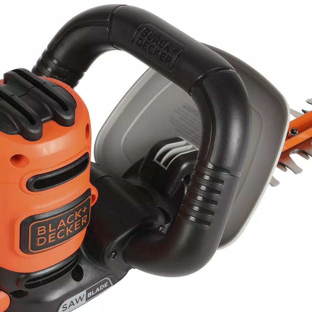 Black+Decker 20 in. 3.8 Amp Corded Electric Hedge Trimmer with Sawblade Feature