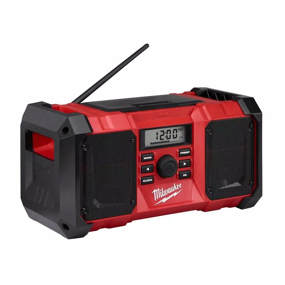 Milwaukee M18 18V Lithium-Ion Cordless Jobsite Radio with INKZALL Marker