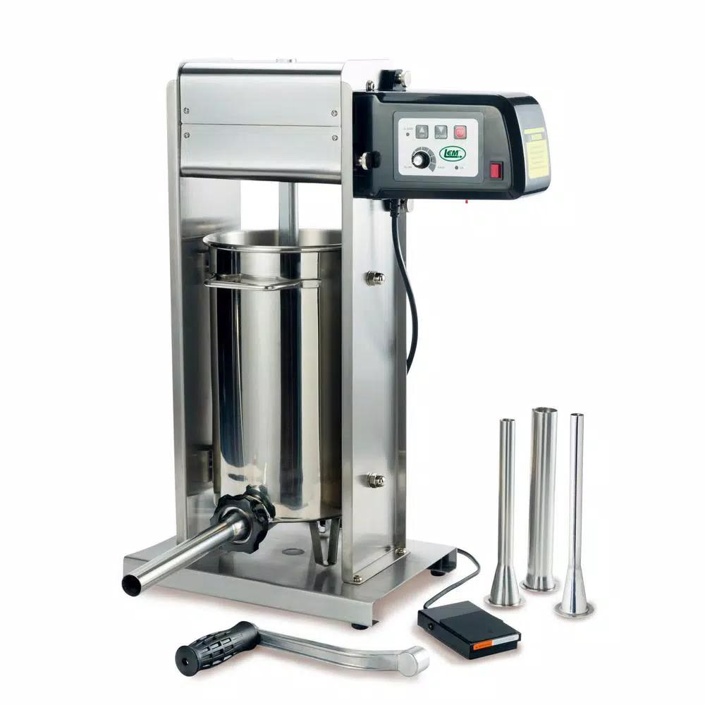 LEM Big Bite 20 lbs. Motorized Sausage Stuffer with Variable Speed and Foot Switch