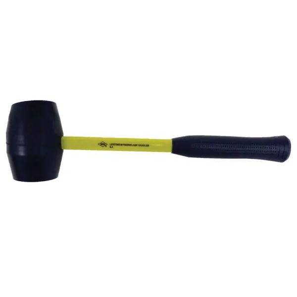 Nupla 2 lb. Hard Rubber Mallet with Nuplaglas Fiberglass Handle and Cushion Grip