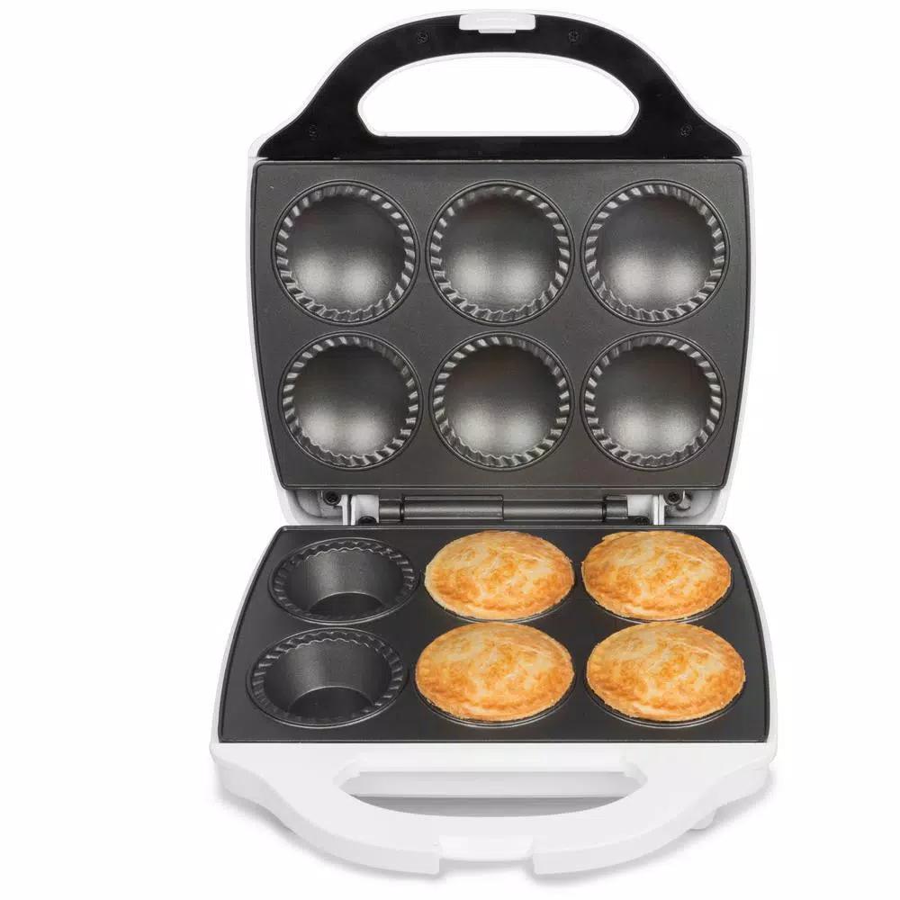 CucinaPro 980W Mini Pie and Quiche Baker, Non-Stick Electric Dessert Specialty Appliance, White