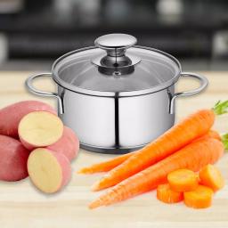 Frieling Küchenprofi 0.7 qt. Stainless Steel Stock Pot with Vented Glass Lid thumbnail 6