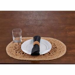 LR Home Natural Brown Jute Placemats, 19 in. x 13 in. - Set of 4 thumbnail 3