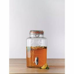 Kilner 2 Gal. Clip Top Glass Beverage Dispenser with Chrome Spigot thumbnail 3