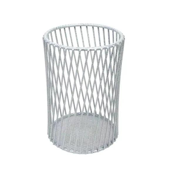Laura Ashley Speckled Cutlery Basket - White Utensil Holder