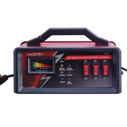 Ultra Performance 2/6 Amp 6/12-Volt Manual Battery Charger with Trickle Charge Mode thumbnail 1