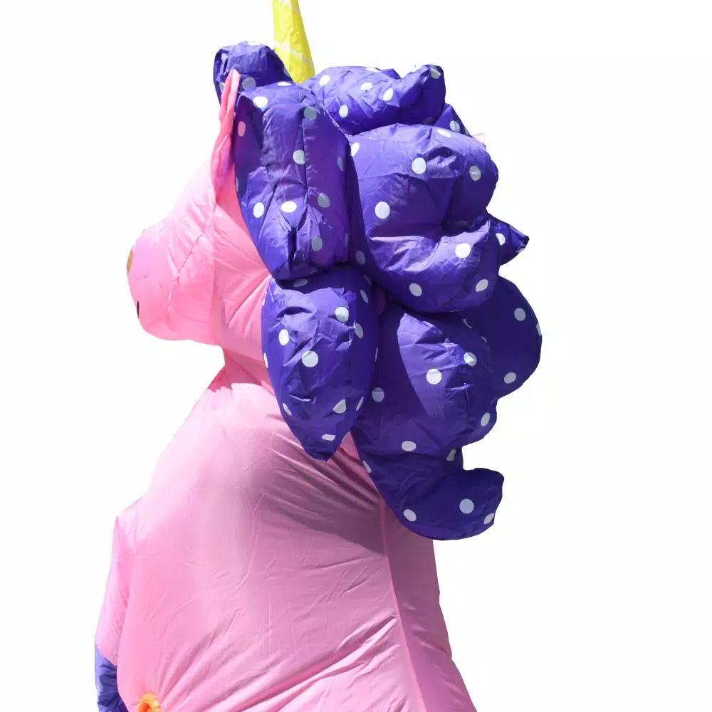 ALEKO's Inflatable Unicorn Adult Halloween Costume - Pink & Purple Unisex Party Suit