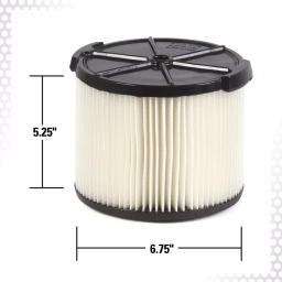 RIDGID Replacement Filter Set: VF3400 Pleated Paper & VF3700 Foam Filter for 3 to 4.5 Gal. Wet/Dry Vacuums thumbnail 12