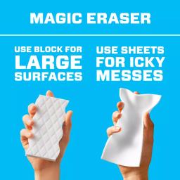 Mr. Clean Magic Eraser Thin Cleaning Sheets, Disposable Scouring Sponge, 16 Count thumbnail 6