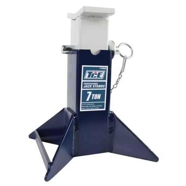TCE 7-Ton Square Tube Support Jack Stand, 2-Pack Steel Heavy-Duty Stands