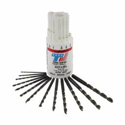 Triumph Twist Drill 13-Piece High Speed Steel Jobber Length Twist Drill Bit Set, 1/16 in. to 1/4 in. thumbnail 1