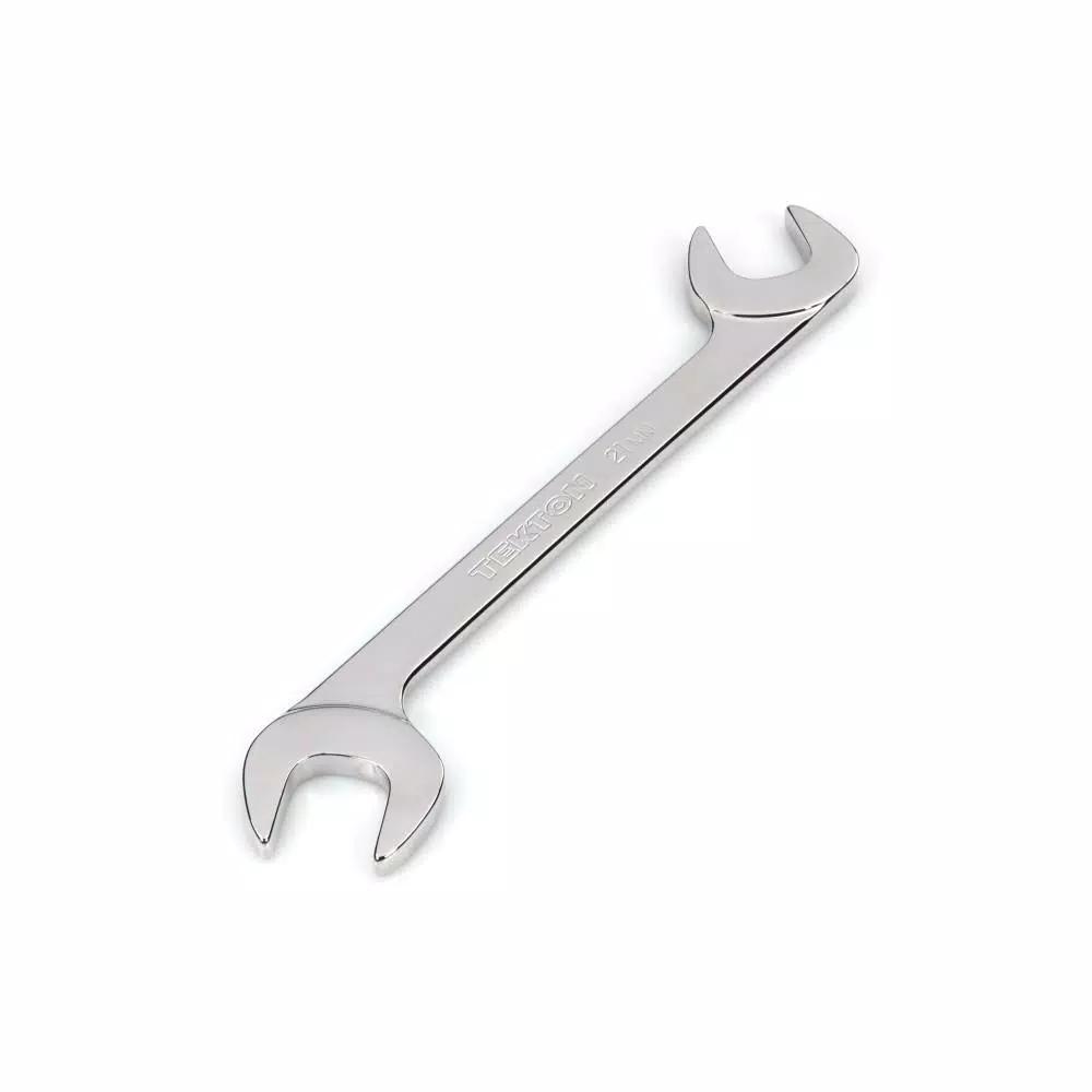 TEKTON 21 mm Angle Head Open End Wrench, 60° Offset, 4140 Chrome Moly Steel