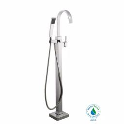 Glacier Bay Farrington Freestanding Floor Mount Tub Faucet with Handheld Handshower, Chrome thumbnail 5