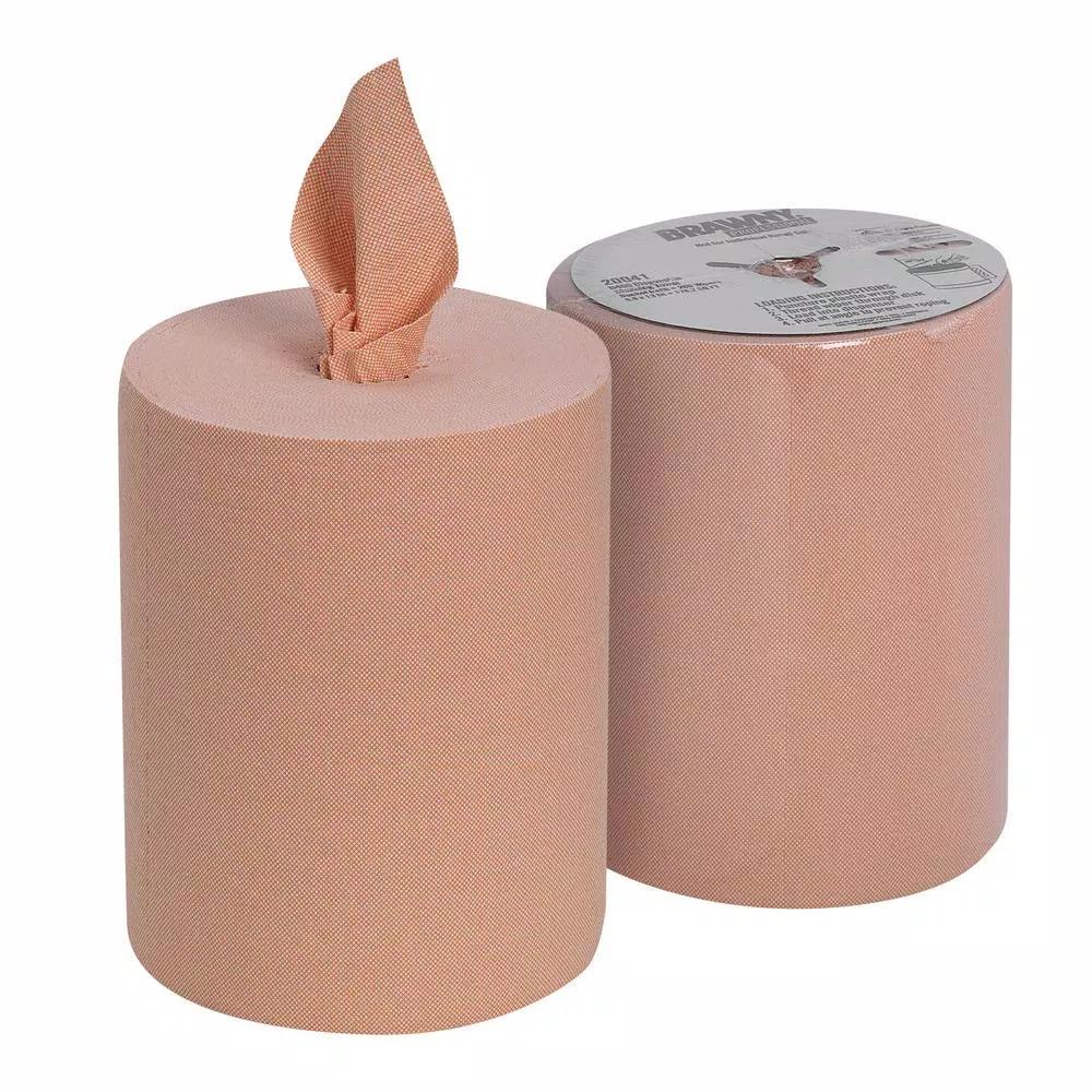 Georgia-Pacific Brawny Professional D400 Orange Disposable Center-Pull Paper Towels, 200 Sheets per Roll, 2 Rolls per Carton