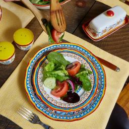 Euro Ceramica Duomo 16-Piece Stoneware Dinnerware Set, Italian Design, Service for 4 thumbnail 5