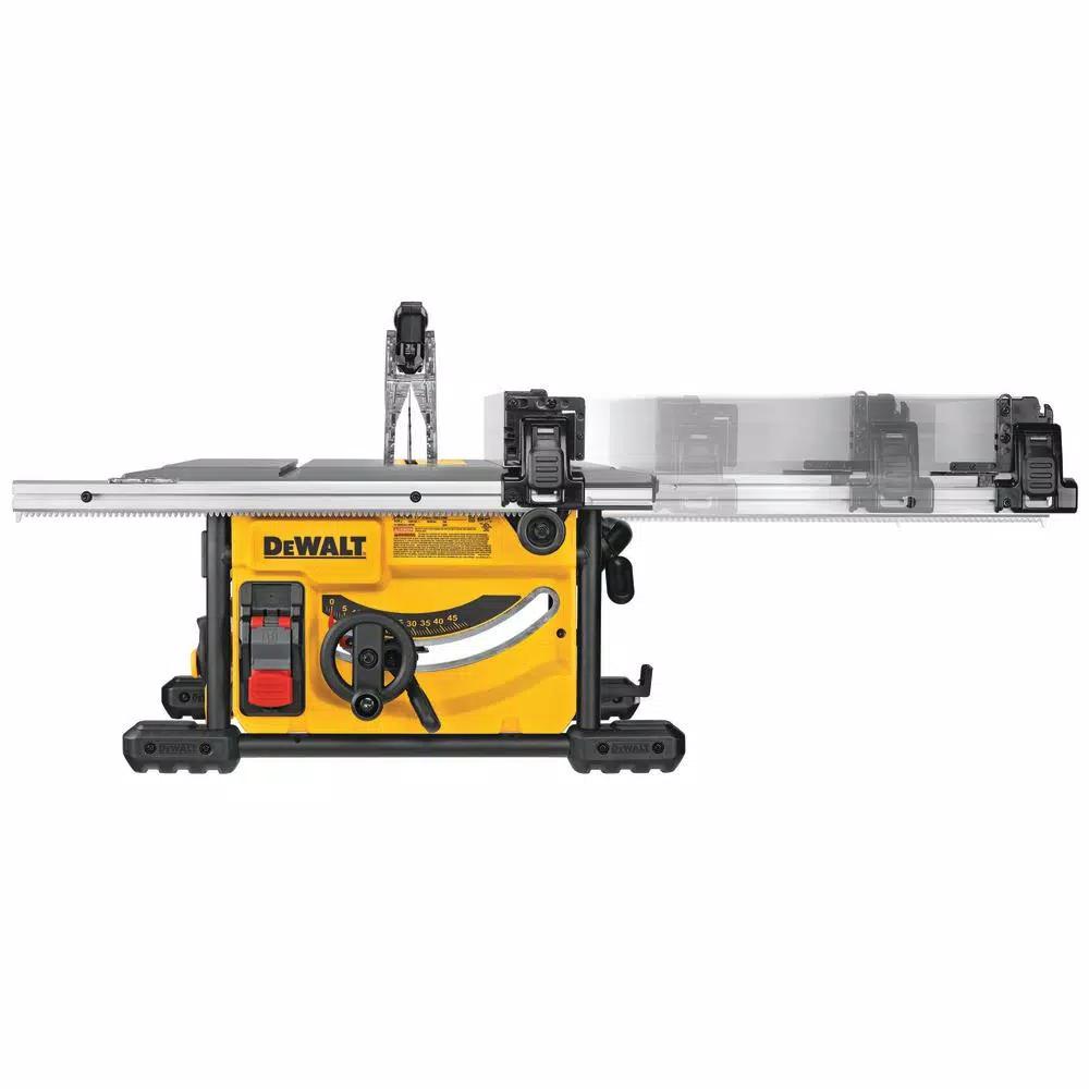 DEWALT 8-1/4 in. 15 Amp Corded Compact Jobsite Table Saw with Bonus Stand