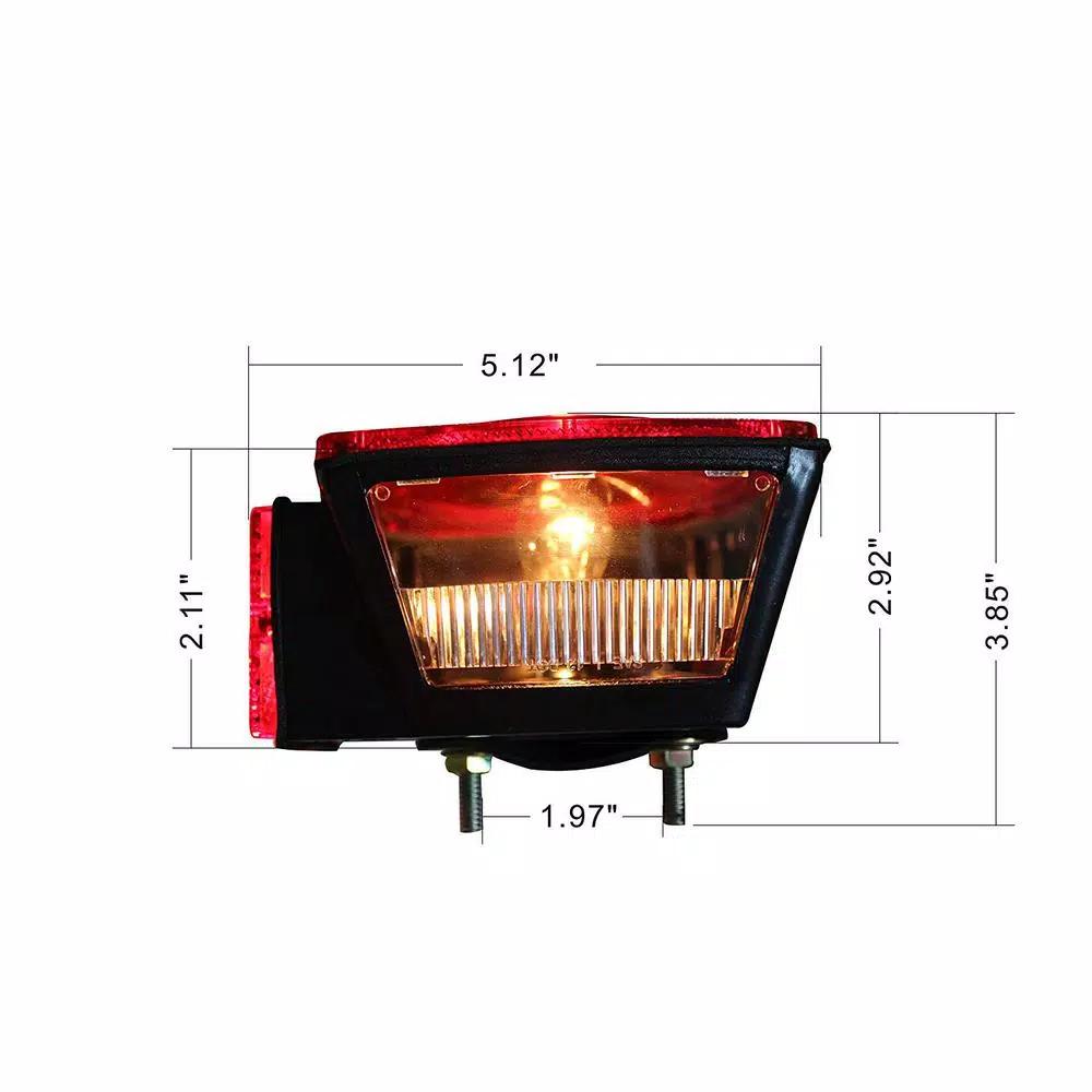 MaxxHaul 12V Incandescent Trailer Light Kit for Trailers Under 80 in. - DOT Compliant