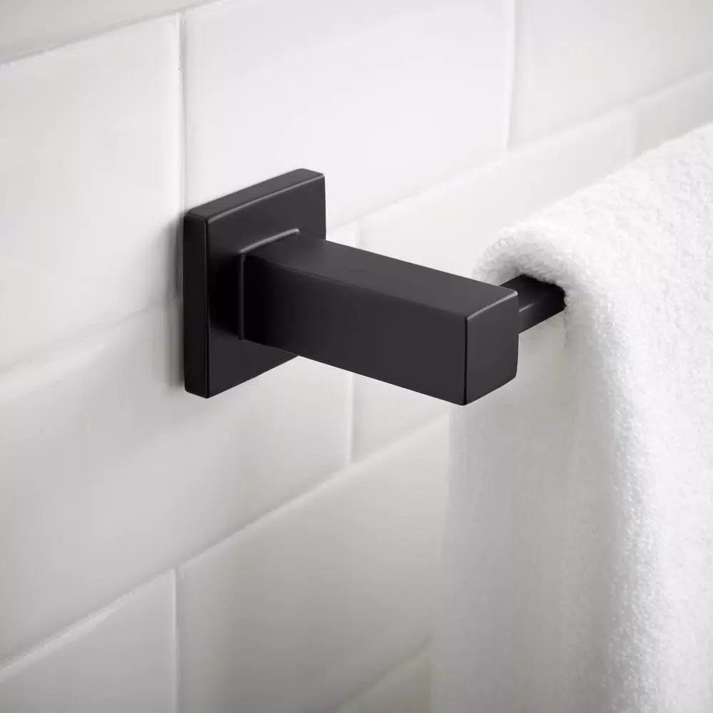 Glacier Bay Farrington 18 in. Single Towel Bar, Matte Black