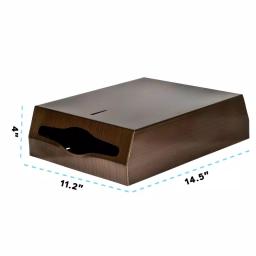 Alpine Industries Stainless Steel C-Fold & Multi-Fold Paper Towel Dispenser - Antique Bronze thumbnail 4