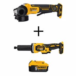 DEWALT 20V MAX XR Brushless 4-1/2 in. Cordless Angle Grinder & 1-1/2 in. Die Grinder Kit with 5.0Ah Battery thumbnail 1