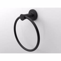 Glacier Bay Lucien Matte Black Towel Ring thumbnail 2