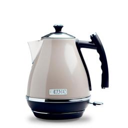 Haden Cotswold 1.7L 7-Cup Stainless Steel Electric Kettle with Auto Shut-Off, Putty Beige thumbnail 1