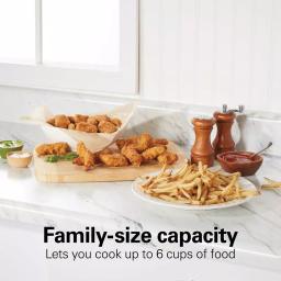 Hamilton Beach 2 Qt. Stainless Steel Deep Fryer with Adjustable Thermostat, 1500W thumbnail 3