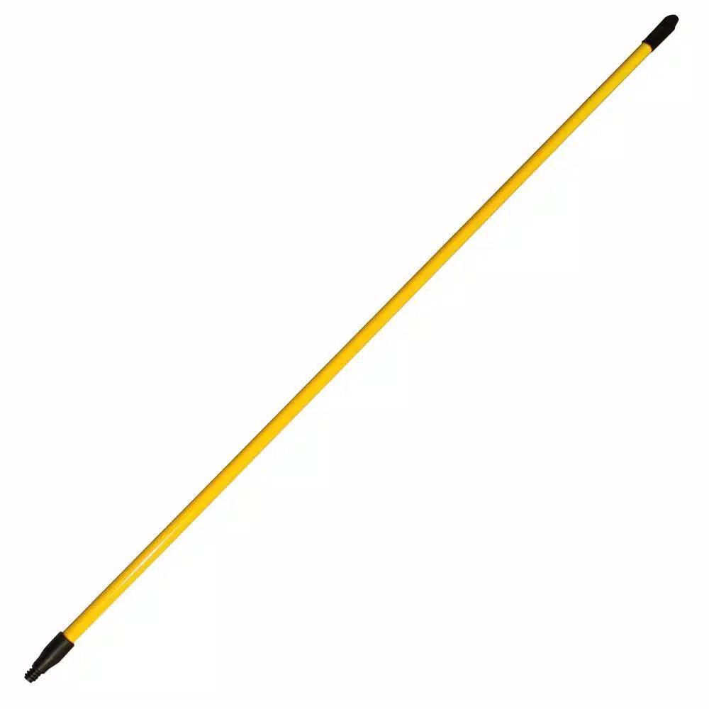Genuine Joe 60 in. Yellow Fiberglass Extension Handle for Brooms and Squeegees