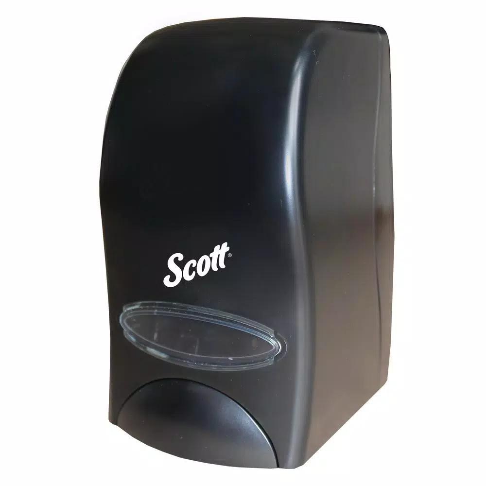 Scott 1000 ml Black Essential Manual Liquid Skin Care Dispenser