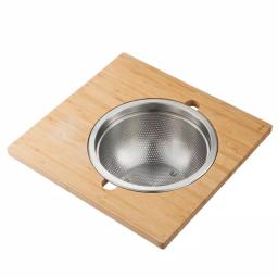 KRAUS 16.75 in. Workstation Kitchen Sink Serving Board Set with Stainless Steel Colander thumbnail 3