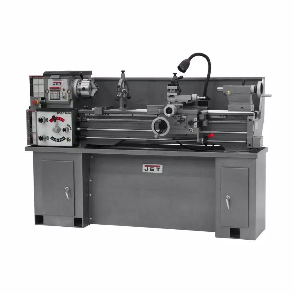 Jet GHB-1340A 13 in. x 40 in. Geared Head Metal Lathe with Stand, 2 HP, 230V, 1PH