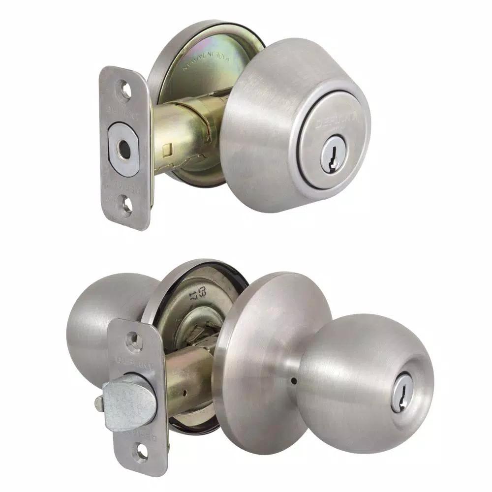 Defiant Saturn Stainless Steel Entry Combo Pack with Deadbolt