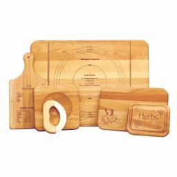 Catskill Craftsmen 5-Piece Hardwood Reversible Cutting Board Set thumbnail 1