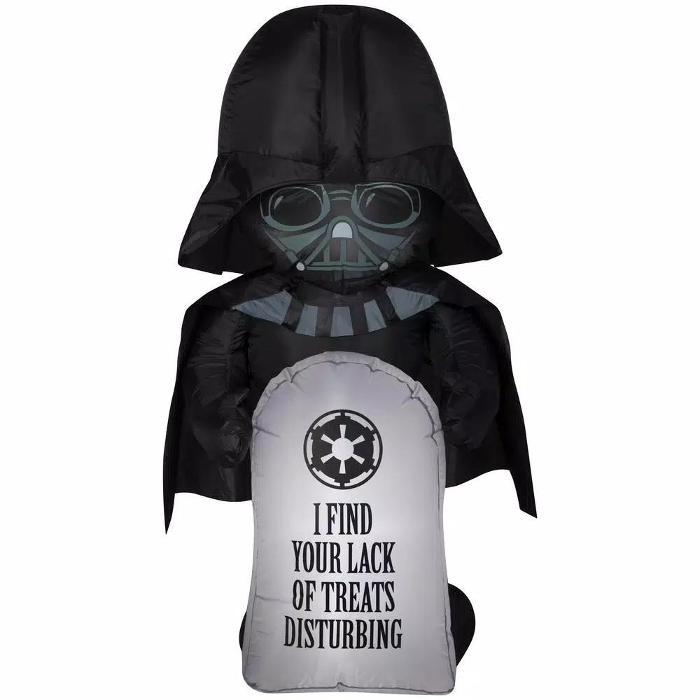Gemmy Star Wars Airblown Inflatables 3.5 ft. Darth Vader with Tombstone Halloween Decoration