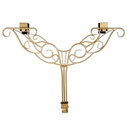 Village Lighting Company 19 in. Gold Antler Adjustable Wreath Hanger, Durable Wrought Iron thumbnail 1