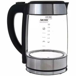 Aroma Stainless Steel Electric Kettle with German Glass, 1.2L Capacity, 1500W thumbnail 3