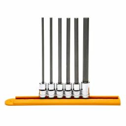 GearWrench 3/8 in. Drive Metric Long Length Hex Bit Socket Set, 6-Piece thumbnail 2