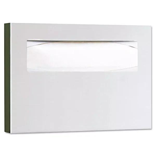 BOBRICK Stainless Steel Toilet Seat Cover Dispenser, Satin Finish, 15.75 x 11 in.