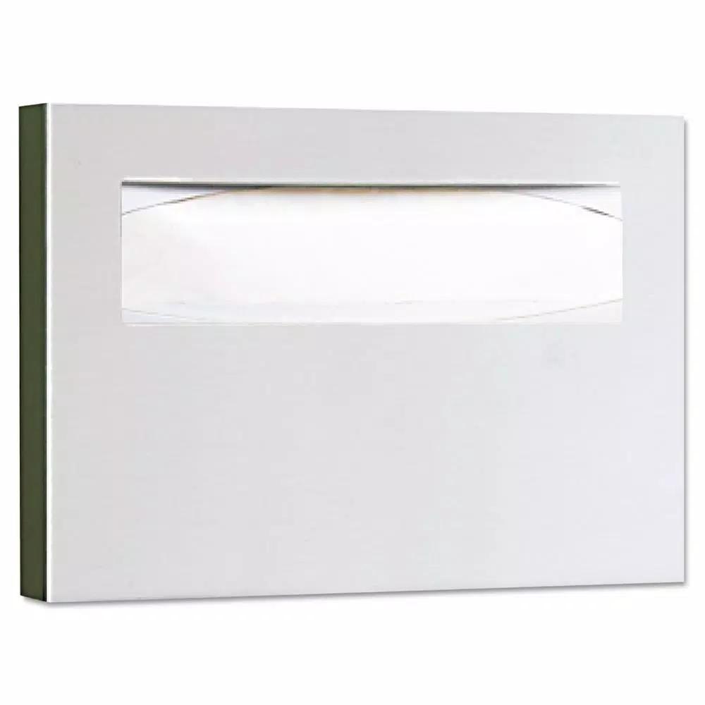 BOBRICK Stainless Steel Toilet Seat Cover Dispenser, Satin Finish, 15.75 x 11 in.