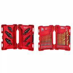 Milwaukee 29-Piece Step Drill Bit and SHOCKWAVE Titanium Drill Bit Set thumbnail 1