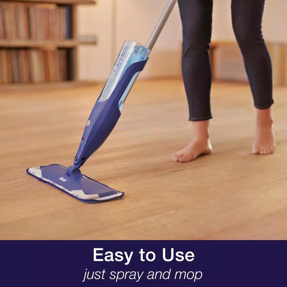 Bona Hardwood Floor Spray Mop Premium with Original Formula Cleaner and Microfiber Pad