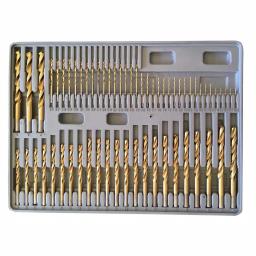 PRO-SERIES 115-Piece Titanium Coated Twist Drill Bit Set with Hex Shank and Storage Case thumbnail 2