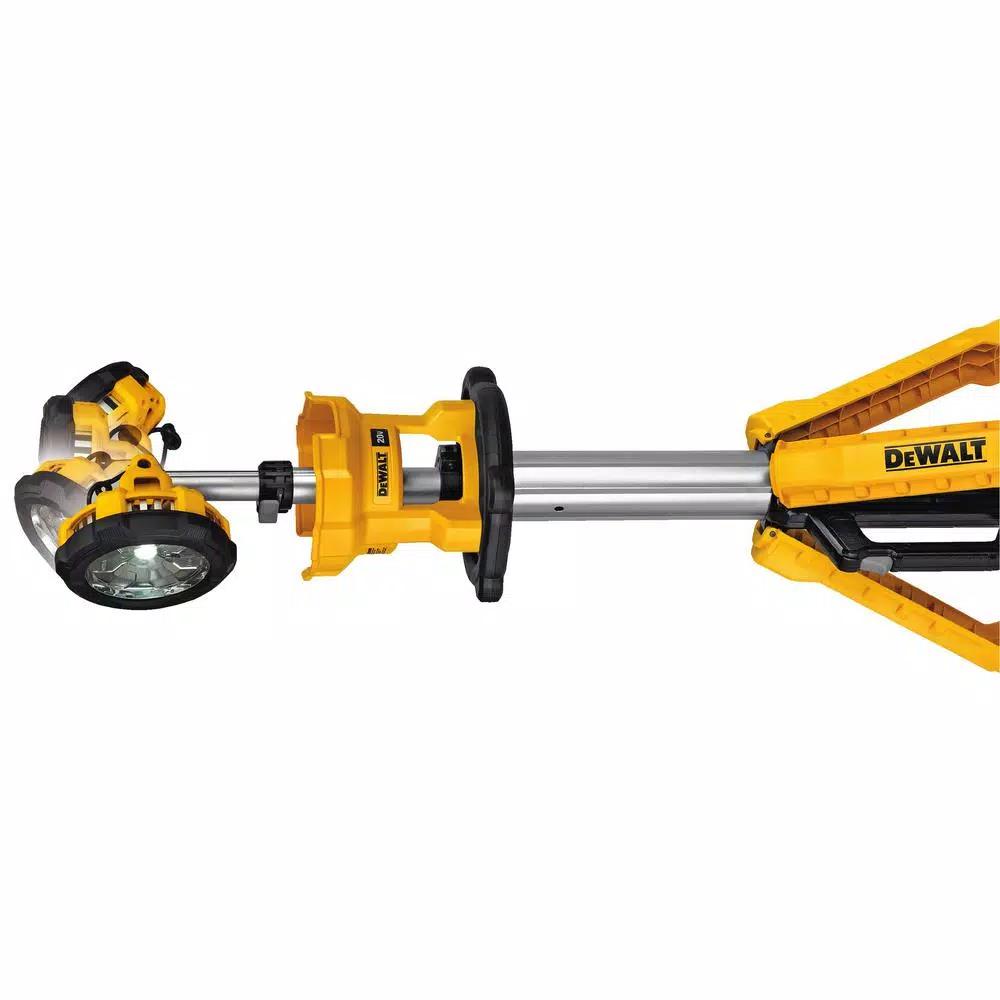 DEWALT 20V MAX 3000-Lumen Cordless LED Tripod Work Light with 5.0 Ah Battery