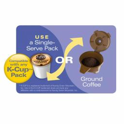 Hamilton Beach FlexBrew Black Single Serve Plus Coffee Maker - Brews Pods or Ground Coffee thumbnail 10