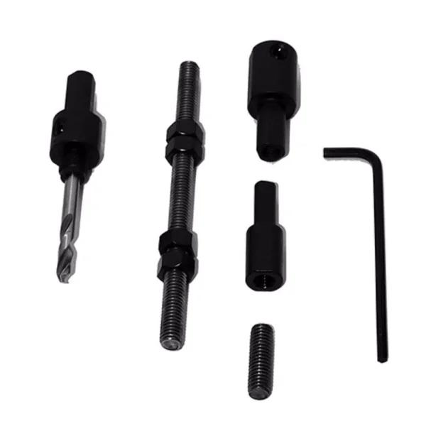 Rack-A-Tiers Javelin 3/8 in. Carbon Steel All-in-One Drilling Bit Extension Set