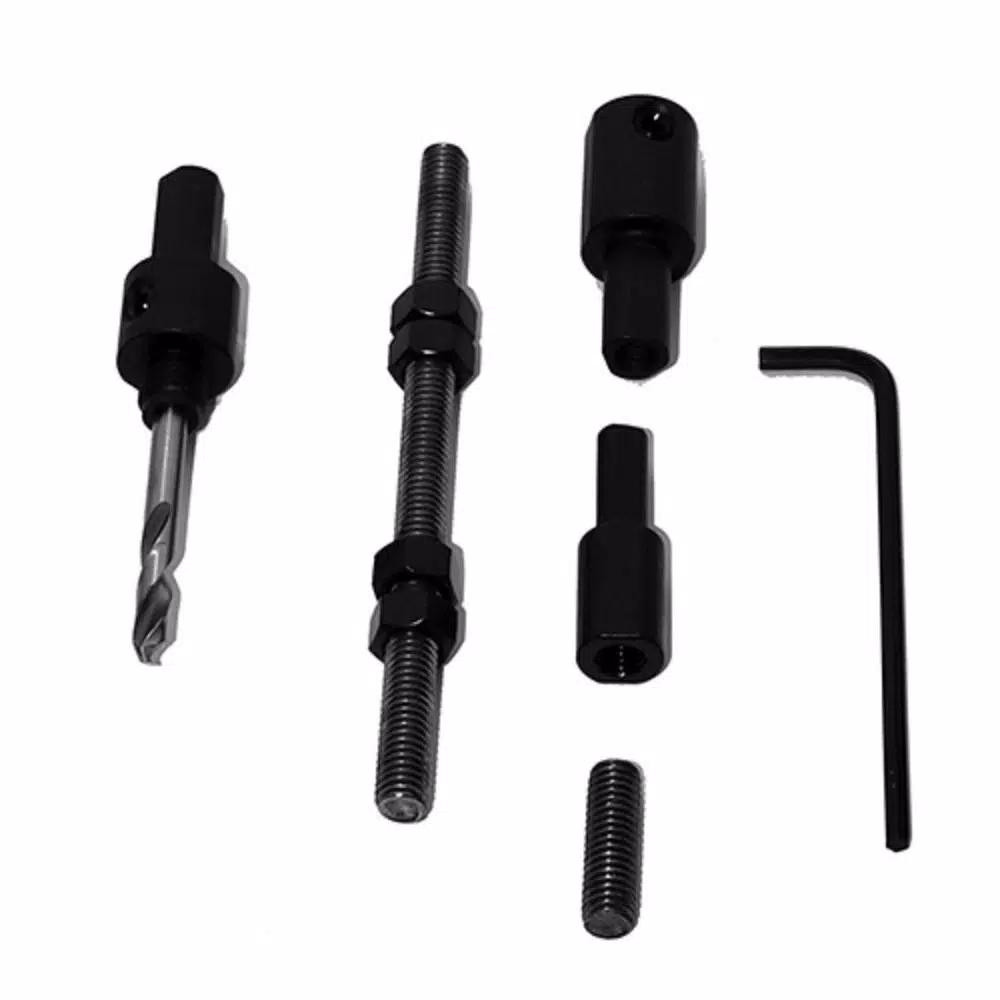 Rack-A-Tiers Javelin 3/8 in. Carbon Steel All-in-One Drilling Bit Extension Set