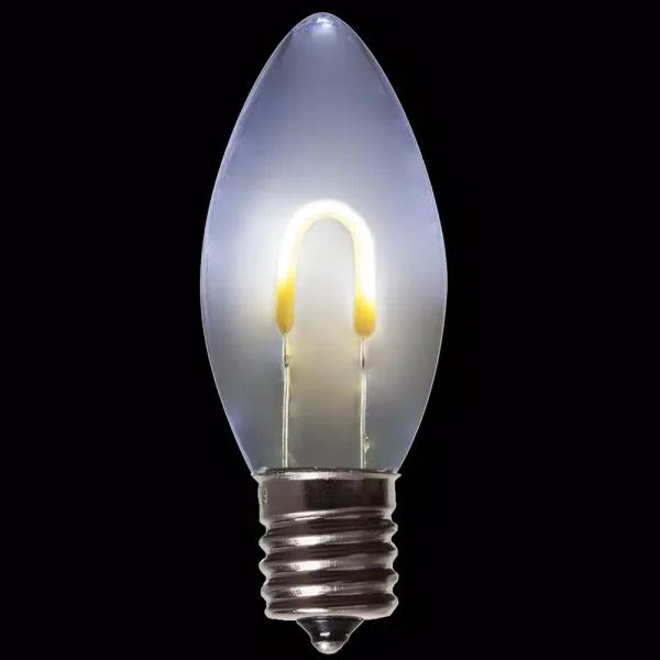 Wintergreen Lighting FlexFilament C9 LED Shatterproof Cool White Vintage Edison Bulbs (5-Pack)