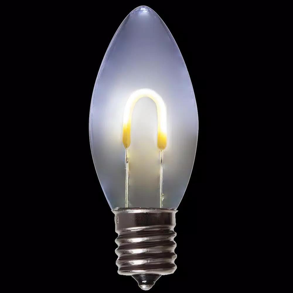 Wintergreen Lighting FlexFilament C9 LED Shatterproof Cool White Vintage Edison Bulbs (5-Pack)